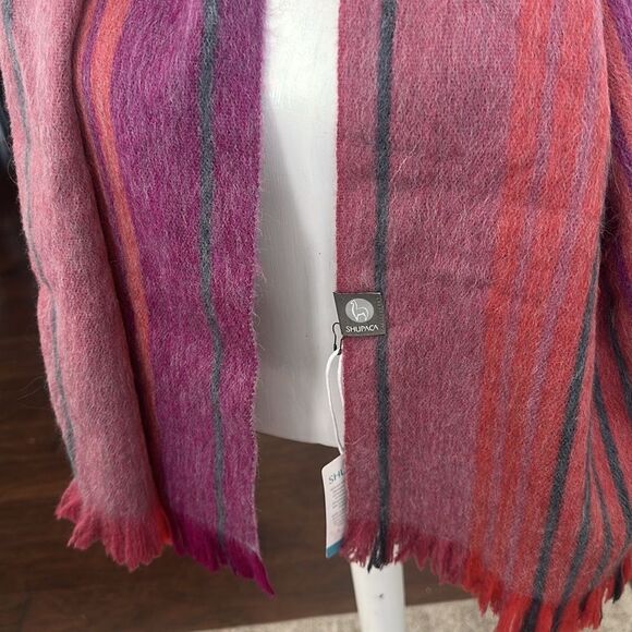Shupaca Alpaca Blend Multi-Striped Neck Scarf - Picture 2 of 5